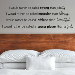 Motivational Soccer Quote Vinyl Decal