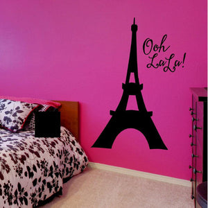 Eiffel Tower Wall Decal - Paris Decorations for Bedrooms